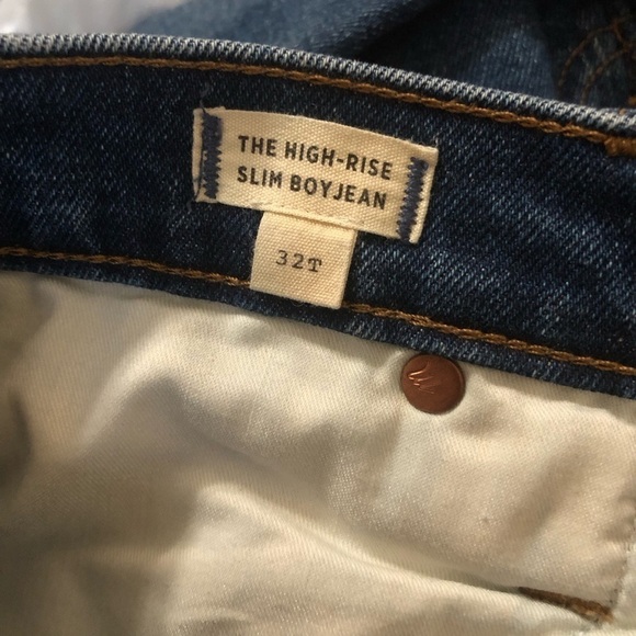 MADEWELL The High Rise Slim Boy Jean Size 32T - Picture 8 of 10